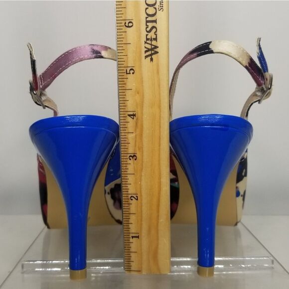 Mootsie Tootsies Women's‎ Multi Color Open Toe Dress Heels Size 7.5M - Picture 5 of 11
